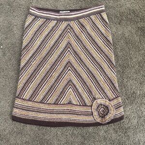 Viola for Anthropologie Multicolor Sweater Skirt